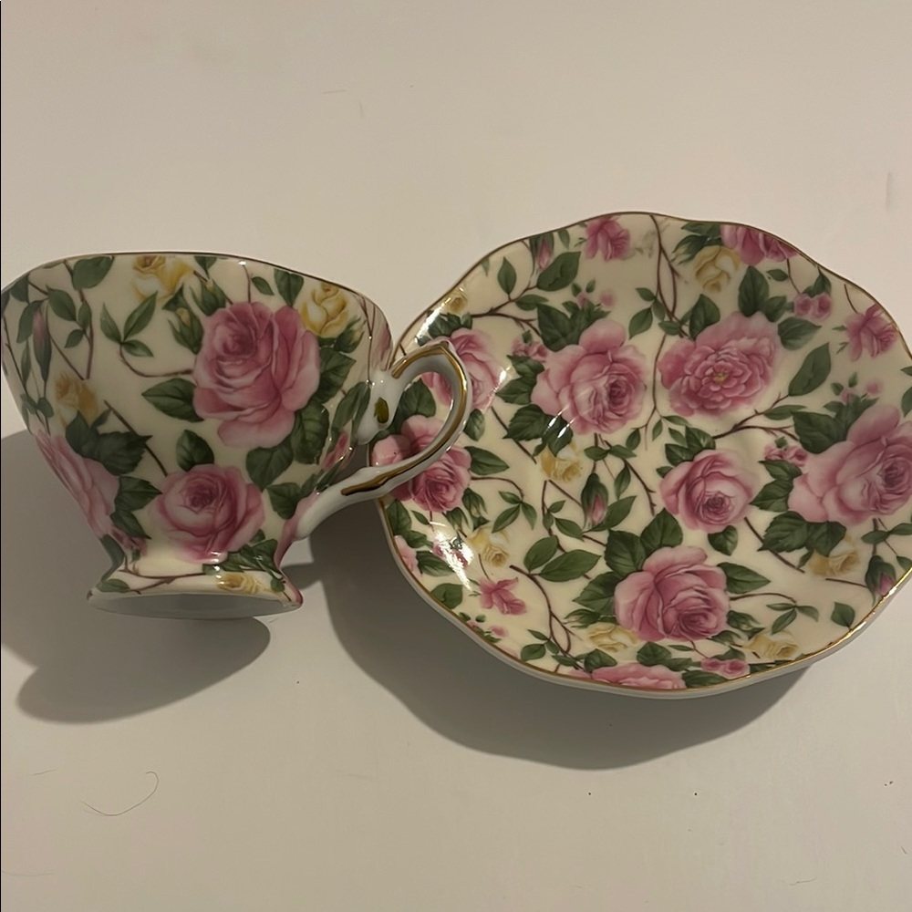 Floral Teacup and Saucer Set, A Special Place